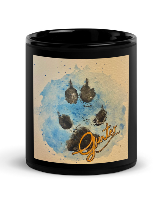 BLACK GLOSSY MUG AVAILABLE IN TWO SIZES