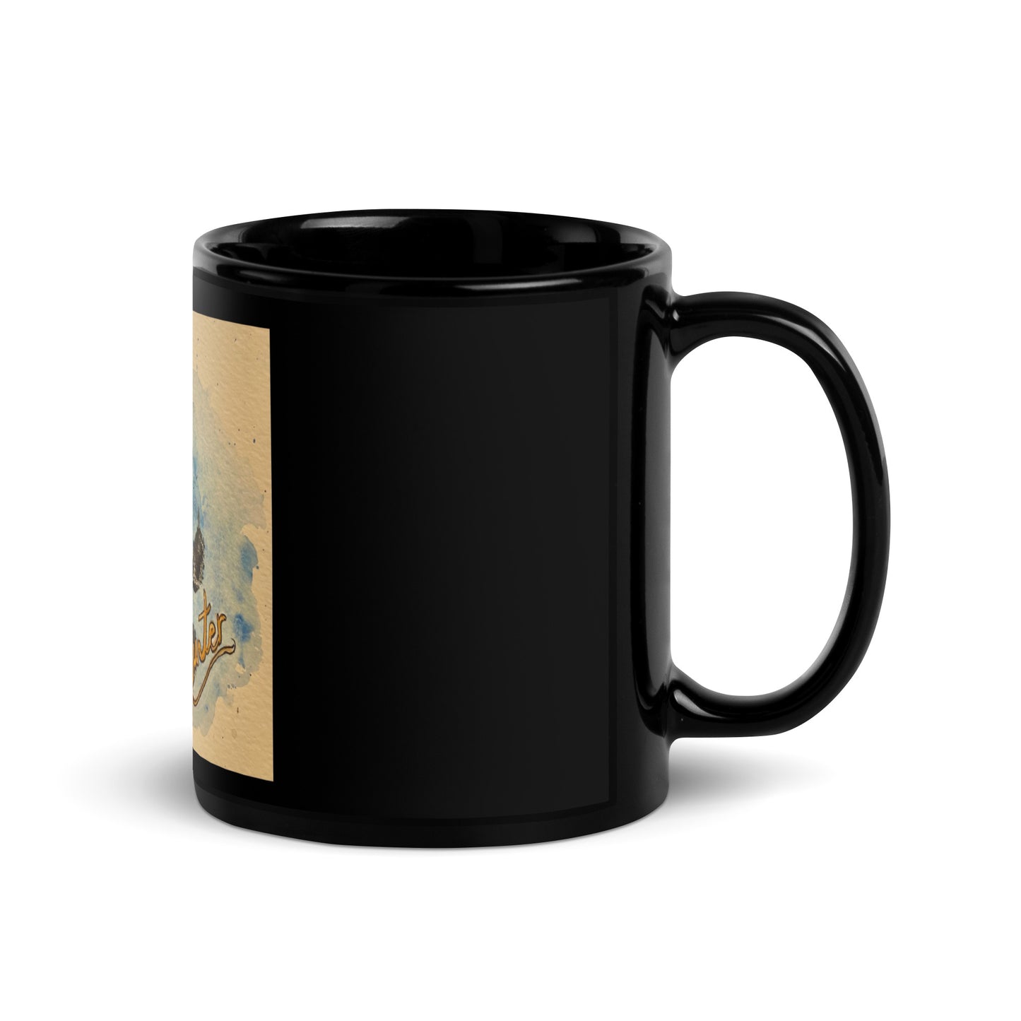 BLACK GLOSSY MUG AVAILABLE IN TWO SIZES