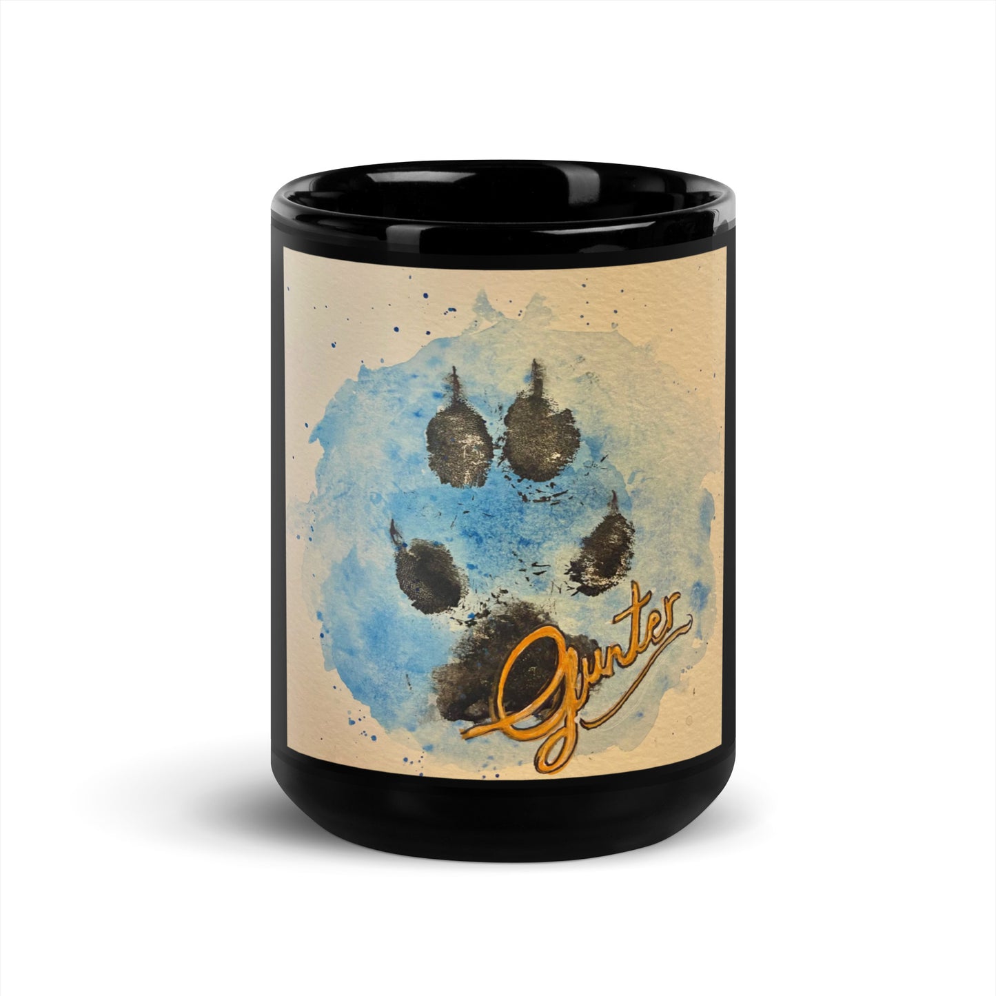 BLACK GLOSSY MUG AVAILABLE IN TWO SIZES