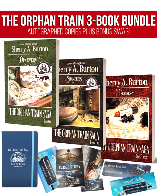 THE ORPHAN TRAIN 3-BOOK BUNDLE WITH BONUS SWAG